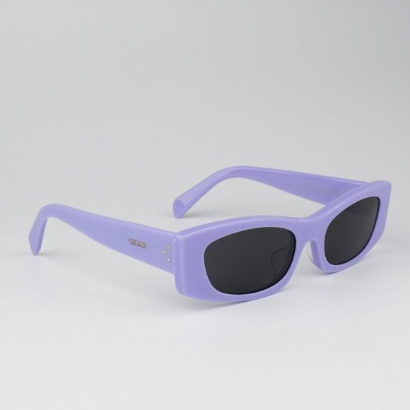 SALE! NEW Celine CL40245U 78A Solid Lilac Beige Smoke Geometric Women Sunglasses
